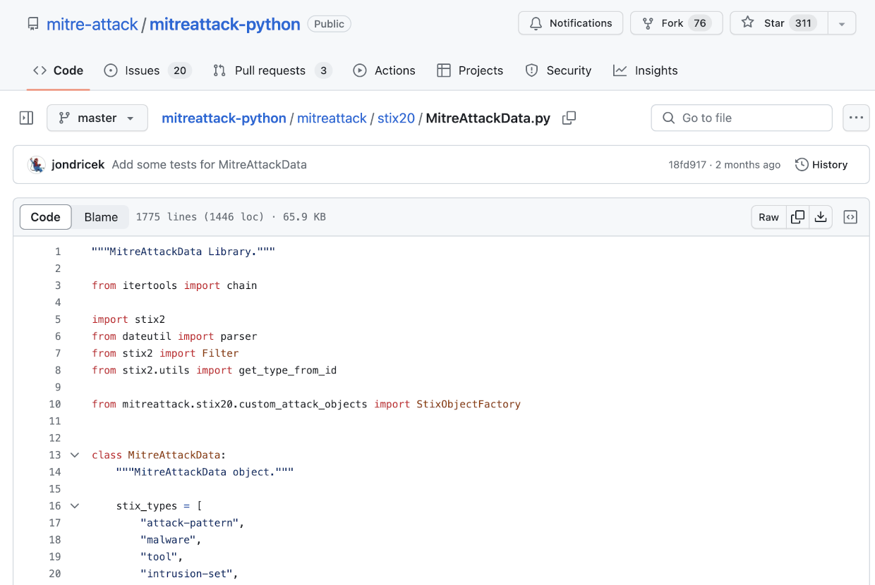 mitreattack-python Example